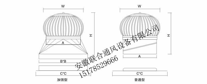 无动力涡轮屋顶通风器加强型